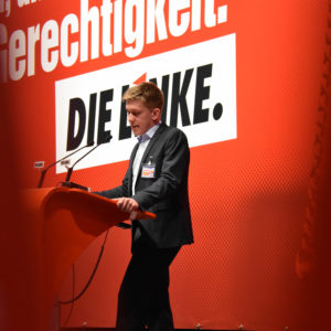 Philipp Rubach auf der Landesvertreter*innenversammlung 2021